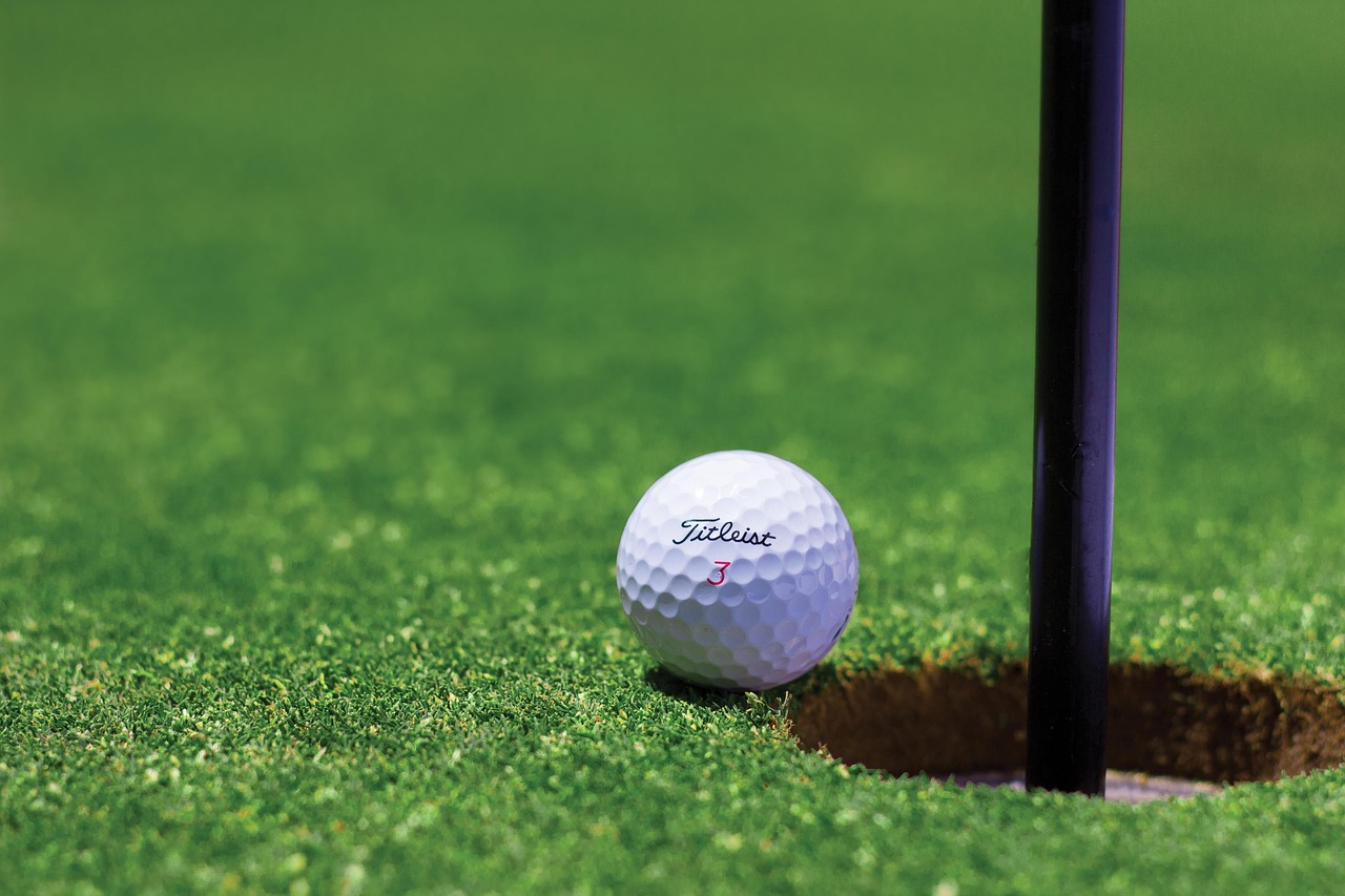 golf, golf ball, hole, golf course, field, grass, sport, ground, ball, green, game, competition, nature, outdoors, golfer, tournament, hobby, play, practice, golfing, golf field, flag stick